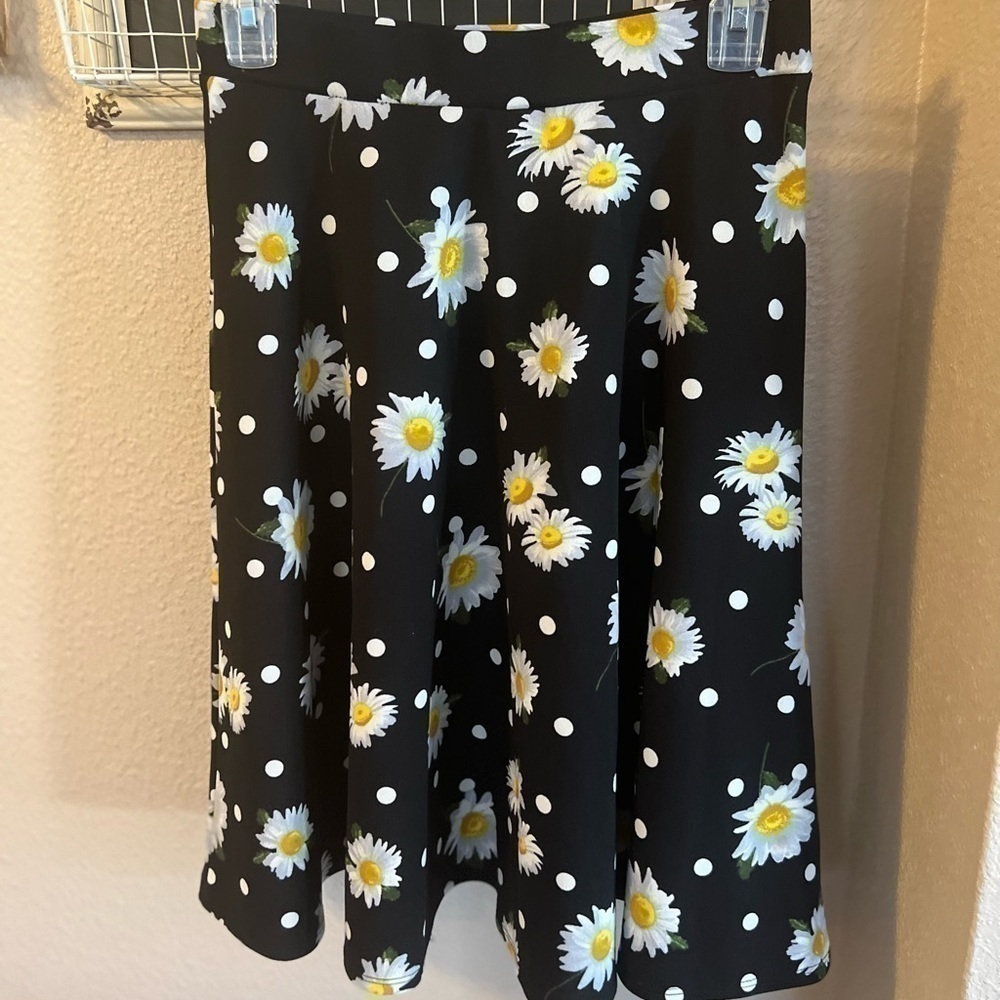 Faith and joy Women's Pleated Vintage Skirt Daisy